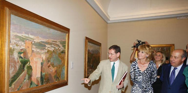 Aguirre inaugura la exposición "Granada en Sorolla", en el Museo Sorolla de Madrid