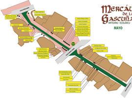 Mercáu de La Gascuña este domingo en la ovetense calle de Gascona