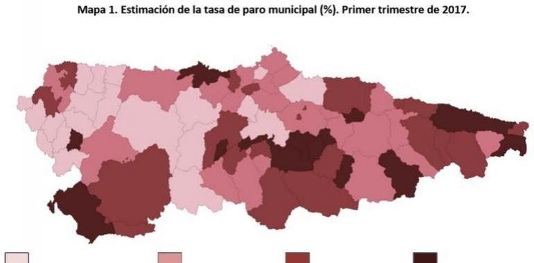 Evolución positiva del mercado de trabajo en los municipios de Asturias 