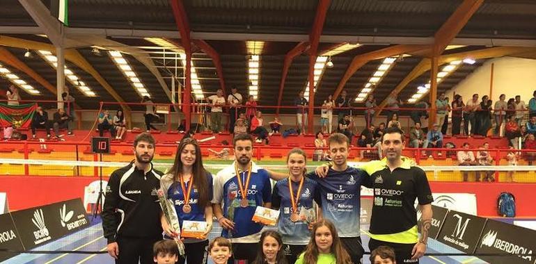 1 oro, 1 plata y 2 bronces para el bádminton Oviedo