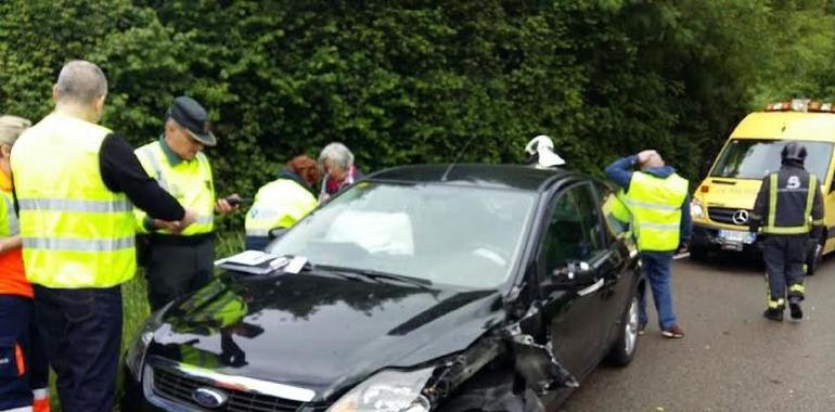 Herido en accidente de tráfico en Llanera