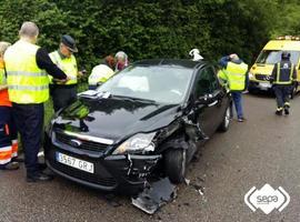 Herido en accidente de tráfico en Llanera
