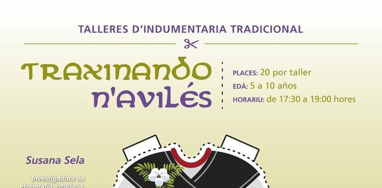 El taller dindumentaria tradicional en Los Canapés, Avilés, entama la última sesión