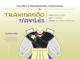 El taller dindumentaria tradicional en Los Canapés, Avilés, entama la última sesión