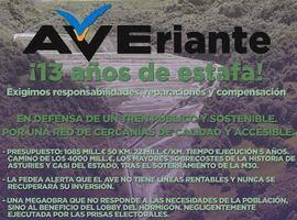 Movilización en Lena por la AVEriante, 13 años de estafa