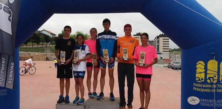 Victorias de Nerea García Busto y Pablo Ortega Guardado en Triatlón