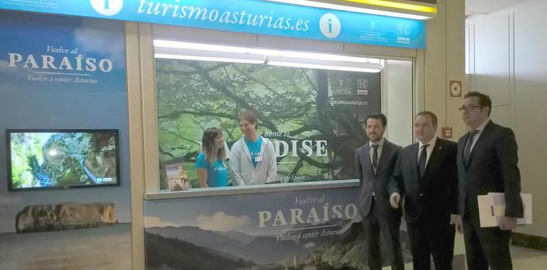 El aeropuerto de Asturias estrena punto de información turística