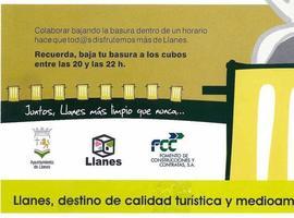 Llanes inicia campaña para cumplir los horarios de la recogida de basuras
