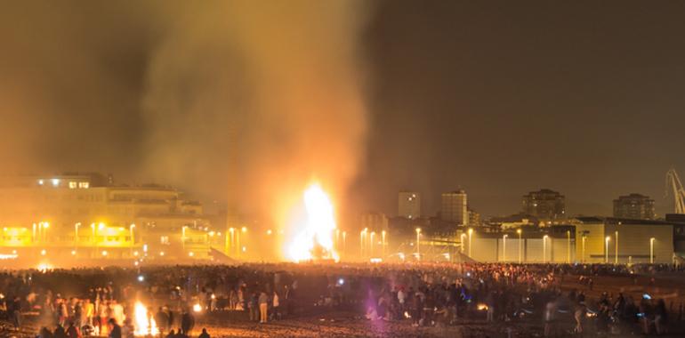 Restricciones de tráfico en Gijón por la Foguera de San Xuan