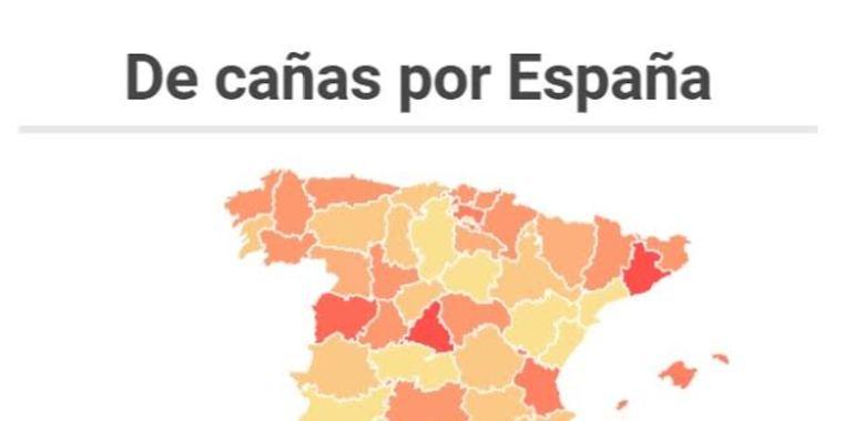 La caña en Oviedo ligeramente más cara que la media española
