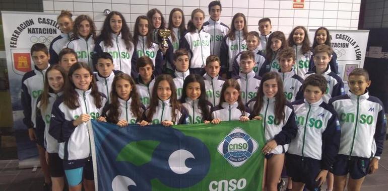 69 medallas en el CyL Open alevín de Natación para el Santa Olaya