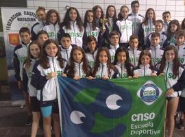 69 medallas en el CyL Open alevín de Natación para el Santa Olaya
