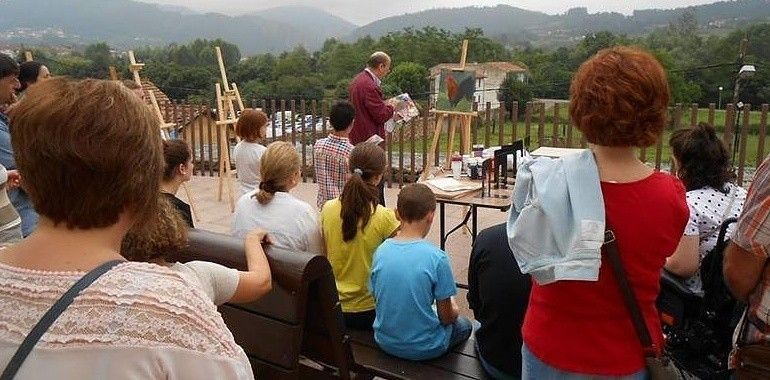 Las Masters Class de pintura al aire libre arrancan en Grado con el pintor Favila