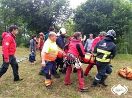 Rescatan al senderista perdido en Somiedo, con hipotermia y contusiones