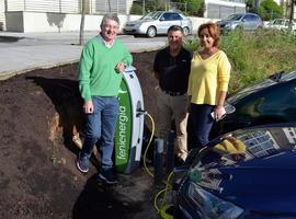 Punto de recarga de coches eléctricos en El Sablón