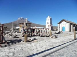 Acción solidaria en Cariquima de reservistas de la Fuerza Aérea de Chile