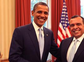 Lobo Sosa sostiene histórico encuentro con su par estadunidense Barack Obama