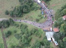 Joven ciclista gravemente herida tras una caída en LAngliru