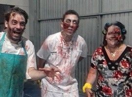 Terror zombie por las calles de Lugones