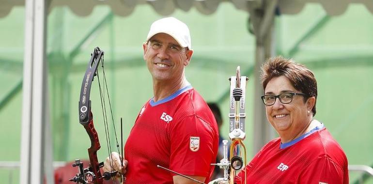 Carmen Rubio y Guillermo Rodríguez en el mundial de Tiro con Arco Paralímpico