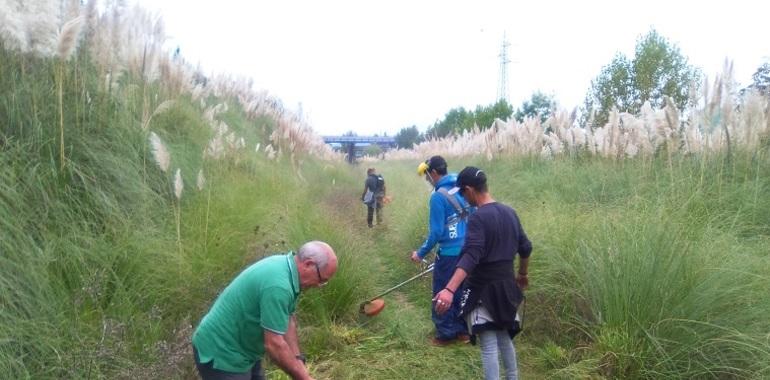 Camín Ventanielles-Colloto une vecinos en Sestaferia Popular 