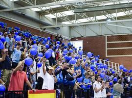 Victoria del UF Baloncesto Oviedo frente al Sammic en Pumarín