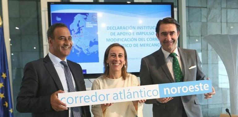 Galicia, Asturias y Castilla y León se unen por el Corredor Atlántico de transporte