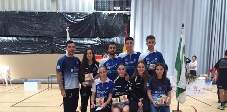 3 oros, 2 platas y 2 bronces para el Bádminton Oviedo en Liencres