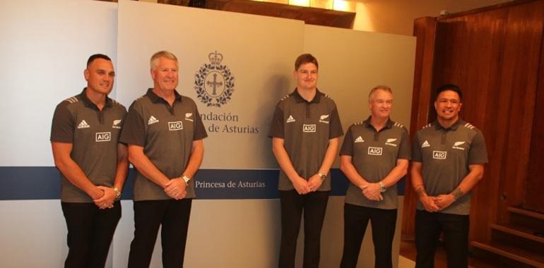 Los AllBlacks, ganosos de conocer Asturias