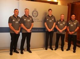 Los AllBlacks, ganosos de conocer Asturias