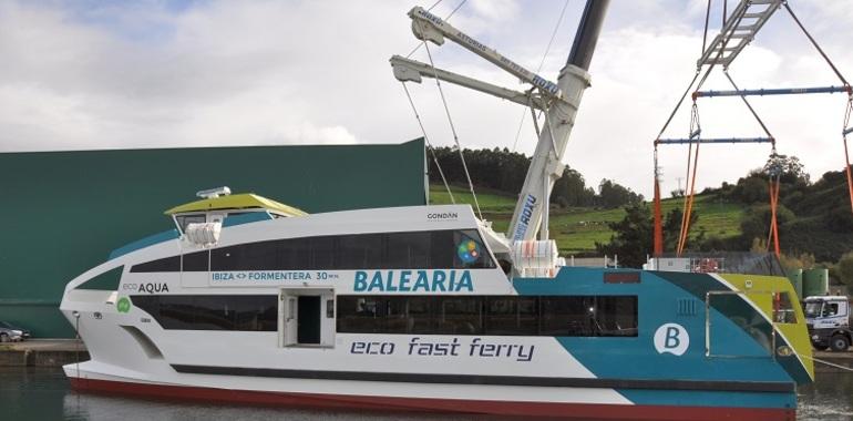 Gondán bota el primero de 4 eco fast ferries para la naviera Baleària