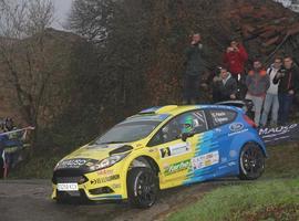 Óscar Palacio y Enrique Velasco, ganadores del II Rally de La Felguera