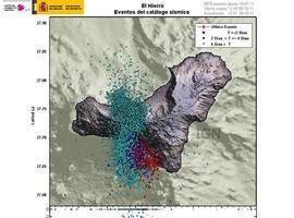 El Hierro  sufrió 16 sismos, 8 de ellos de magnitud mayor o igual a 3.0  Richter