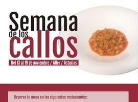 Aller dedica una semana gastronómica a los callos