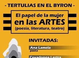 Tertulia en el avilesino café Lord Byron sobre mujer y arte