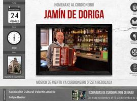Homenaxe al curdioneiru Jamín de Doriga en las I Xornaes de Curdioneiros de Grau