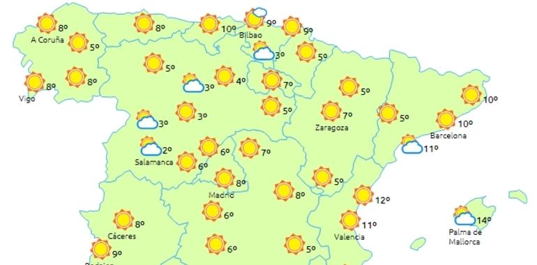 Ambiente invernal durante el puente de la Constitución