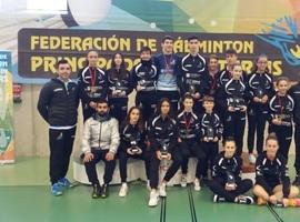 2 oros, 5 platas y 4 bronces para el Bádminton Oviedo en el Máster de Gijón
