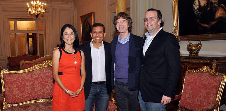 Humala y su esposa recibieron a Mick Jagger 