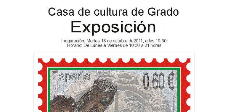 Exposición en Grado "SELLOS DEL MUNDO" de Fermín Santos