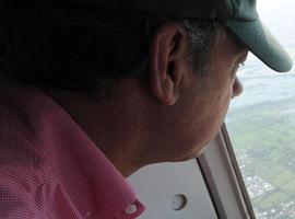 El Presidente de Colombia sobrevoló la zona de inundaciones en Magangué, Bolívar