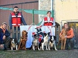 La Unidad Canina UCAS de Arrate en la Feria del Perro de Tineo