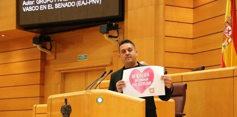 Compromís defiende en el Senado la dignidad del asturiano