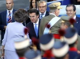 Los presidentes de Asturias y Galicia en el Desfile de la Fiesta Nacional