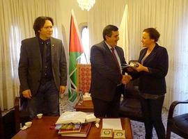 Otilia Requejo con la misión Federación Europea de Caminos de Santiago