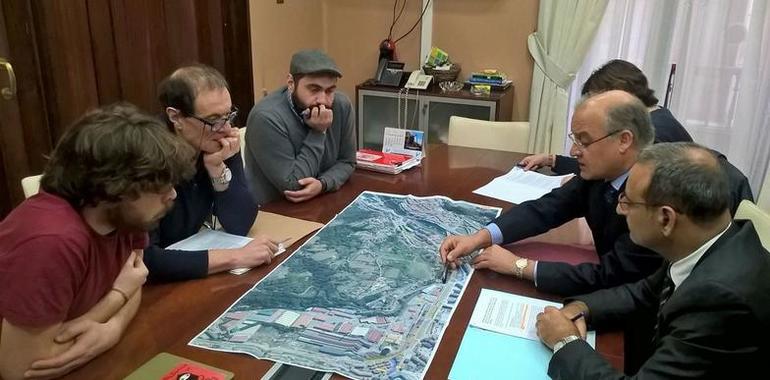 Los terrenos liberados del soterramiento en Langreo listos para urbanizar