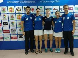 4 deportistas del CD Bádminton Asturias con la Selección Española