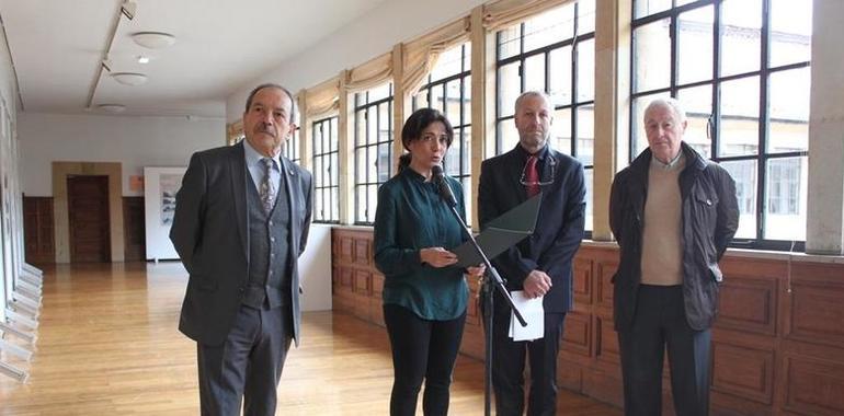 75 años de miradas a la montaña expuestas en el Claustro de Uniovi