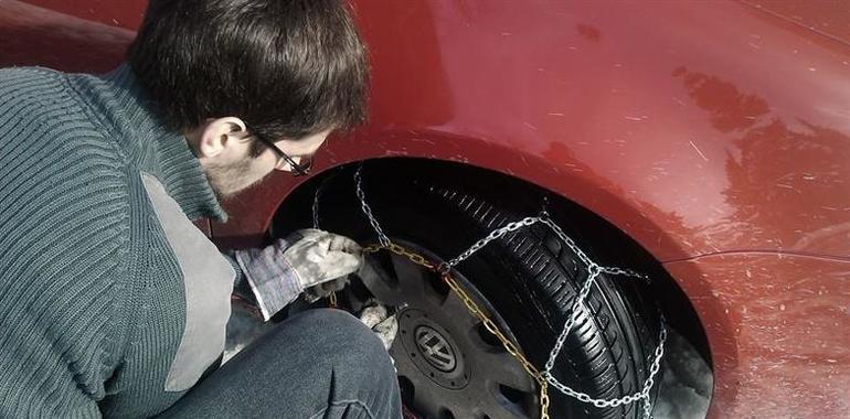 5 puertos cerrados y 16 con cadenas en las carreteras asturianas