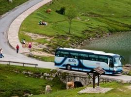 La nieve obliga a cerrar al tráfico la carretera lagos de Covadonga